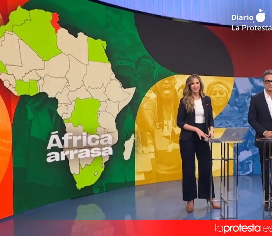 El coordinador federal de Izquierda Unida, Antonio Maíllo, reclama responsabilidades por la representación del Sáhara Occidental emitida este domingo por RTVE | Captura de pantalla de RTVE