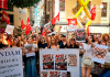 Trabajadoras de Tendam se concentran en Murcia en el inicio del calendario de movilizaciones contra el convenio estatal del comercio | Foto.- UGT