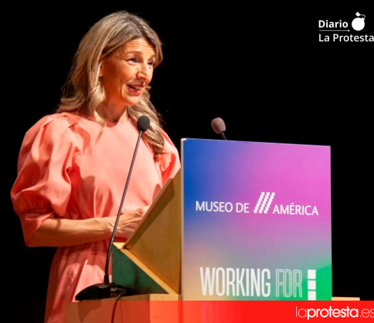 El colectivo Galactyco entregará el 25 de junio en el Casino nueve reconocimientos de los premios ‘Cristina Esparza Martín’ en la XV Gala del Orgullo Cartagenero Imagen de archivo de la Ministra de Trabajo Yolanda Díaz