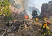 El incendio de Los Garres y Lages sigue activo tras arrasar ya 177 hectáreas de terreno forestal