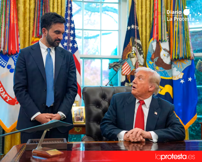 Donald Trump recibe a Zohran Mamdani, alcalde de Nueva York, durante un encuentro en el Despacho Oval de la Casa Blanca, en Washington | Evan Vucci (AP)