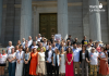 Integrantes de la Comisión Promotora de la ILP "No Es Mi Cultura", junto a diputados firmantes de la iniciativa, durante la concentración celebrada ante el Congreso para reclamar la tramitación de la proposición de ley contra el blindaje legal de la tauromaquia | ILP No Es Mi Cultura