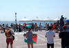 Los Alcázares acoge una jornada internacionalista para denunciar el genocidio en Gaza y reforzar la solidaridad con Palestina Imagen de archivo de una movilización de Mar Menor X Palestina el 9 de agosto de 2025 | Dominic D. Skerrett