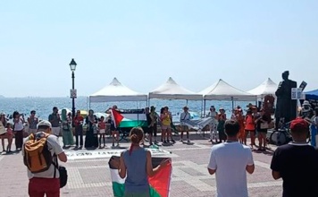 Imagen de archivo de una movilización de Mar Menor X Palestina el 9 de agosto de 2025 | Dominic D. Skerrett