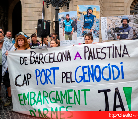 Movilización solidaria con Palestina donde se reclamó dejar de usar el puerto | RESCOP