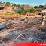 Imagen de archivo: incendio registrado en septiembre de 2025 en el asentamiento de Palos de la Frontera (Huelva). / Consorcio Provincial de Bomberos de Huelva.