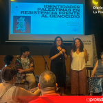 Un momento del conversatorio sobre resistencia palestina y diversidad sexual en Asia Occidental, celebrado en la Cooperativa Ítaca de Murcia.
