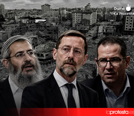Israel rechaza investigar a tres figuras públicas denunciadas por incitación al genocidio en Gaza De izquierda a derecha, el rabino Eliyahu Mali, el exdiputado Moshe Feiglin y el periodista David Mizrahy Verthaim.