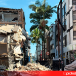Escombros de varios edificios en Colombia luego del Terremoto del 10 de Agosto | Foto.- World Central Kitchen.