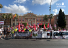 La huelga de autobuses arranca con fuerza y obliga al PP de Rebeca Pérez a mover ficha tras meses de bloqueo Imagen de archivo de la movilización sindical de los trabajadores del transporte público frente al Ayuntamiento de Murcia durante la huelga de principios de julio | Foto.- Dominic D. Skerrett