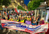Convocan una concentración en solidaridad con Cuba antes del concierto de Silvio Rodríguez en Murcia Manifestantes durante la movilización en solidaridad con Cuba celebrada en Murcia el pasado mes de marzo | Dominic D. Skerrett / La Protesta