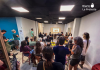 El CSA Casa Revuelta se llena durante la primera jornada de la Escuela de Lucha Sindical de Otoño de Murcia | Foto.- Dominic D. Skerrett