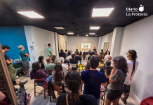 El CSA Casa Revuelta se llena durante la primera jornada de la Escuela de Lucha Sindical de Otoño de Murcia | Foto.- Dominic D. Skerrett