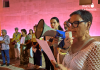 Las participantes guardaron memoria por las mujeres asesinadas y reivindicaron que sus nombres no caigan en el olvido | Foto.- Dominic D. Skerrett