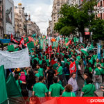 Arranca la huelga indefinida del profesorado y el estudiantado de Madrid contra el deterioro de la educación pública Imagen de archivo de una manifestación por la educación pública en Madrid.