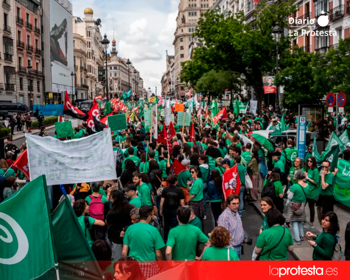 Imagen de archivo de una manifestación por la educación pública en Madrid.