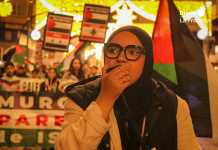 Palestina Libre y BDS llaman a movilizarse esta tarde en Murcia contra el genocidio en Palestina: «El genocidio nunca cesó, la lucha continúa» Imagen de archivo de una movilización en solidaridad con el pueblo palestino celebrada en Murcia. Foto: Dominic D. Skerrett / La Protesta Diario.