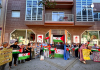 Representantes del Frente Polisario, la diáspora saharaui y el PCRM, junto a familias de acogida y colectivos solidarios, durante el encuentro celebrado esta mañana en Murcia. Foto: Dominic D. Skerrett