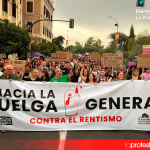 Una marea masiva por la vivienda toma Murcia y enciende la mecha hacia la huelga general al grito de «¡Vamos a acabar con el negocio de la vivienda!» Manifestantes avanzan por el centro de Murcia durante la marcha convocada por el Sindicato de Vivienda y la PAH, con el Palacio de San Esteban como destino final de una jornada marcada por las reivindicaciones contra la especulación inmobiliaria | Fotog: Dominic D. Skerrett.